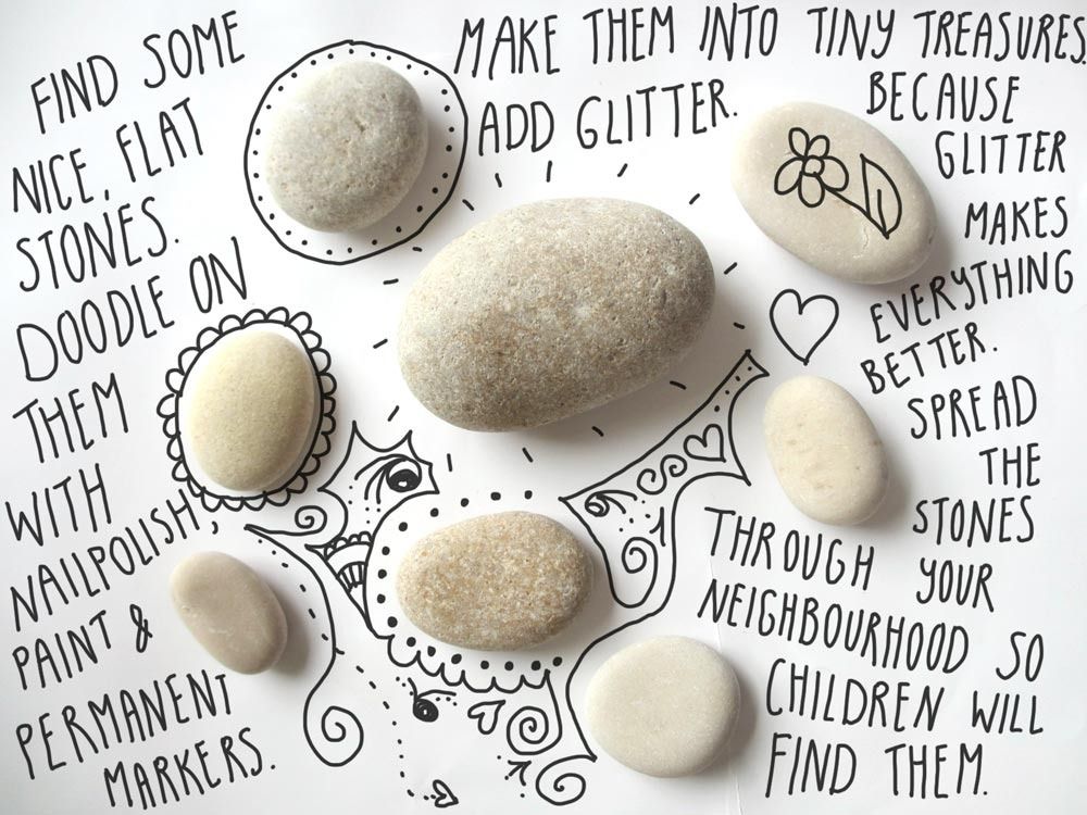 Give children a sense of discovery create stone treasures Magical